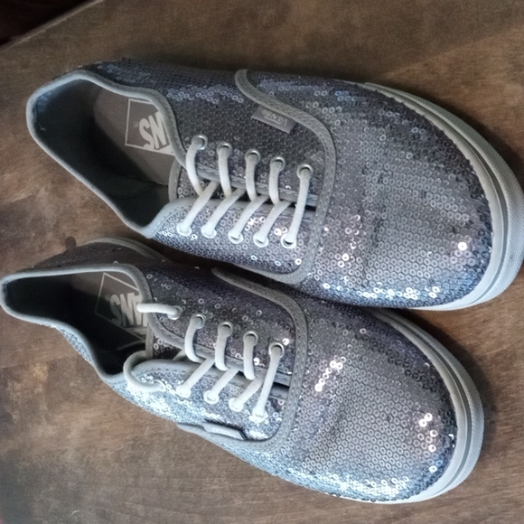 silver sequin tennis shoes womens